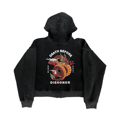 Death Before Dishonor Zip Hoodie